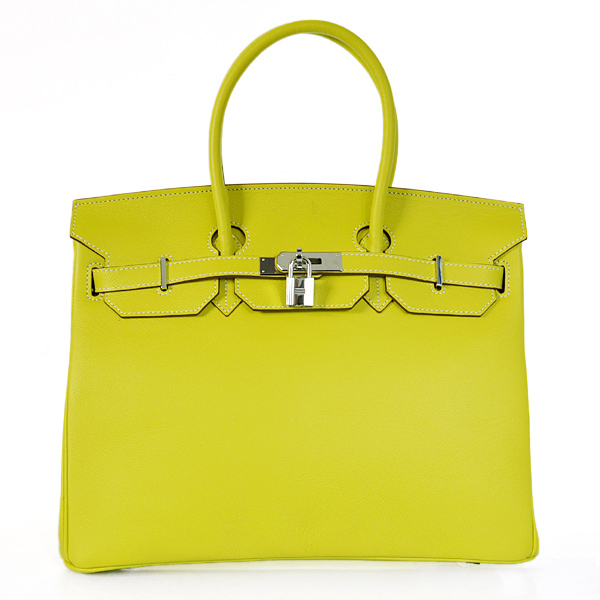 H35PSLYS Hermes Birkin 35CM Palm strisce in pelle giallo limone